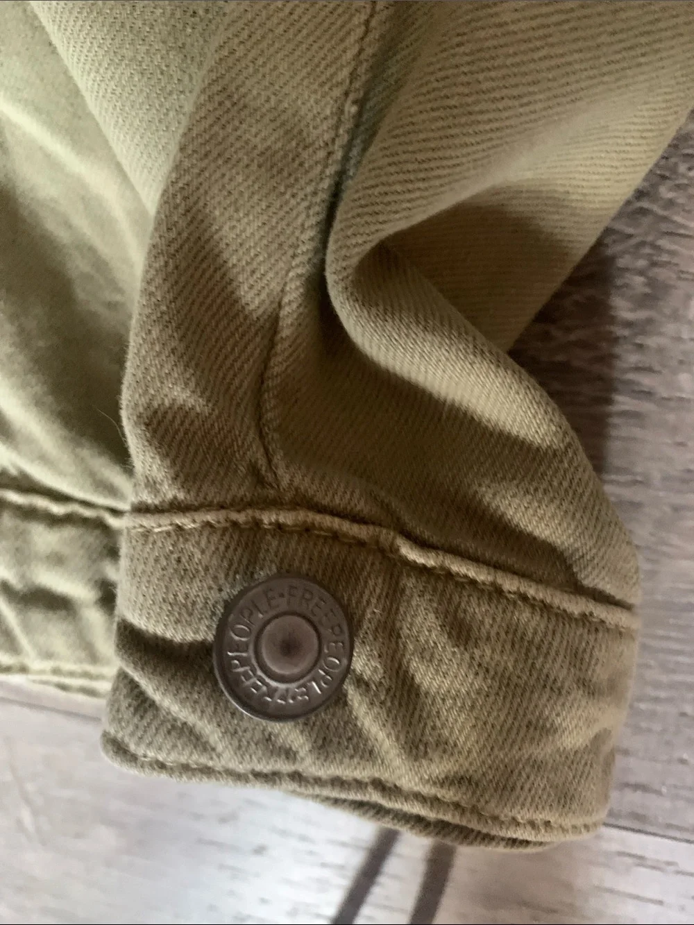 Free People Olive Green Cargo Trousers